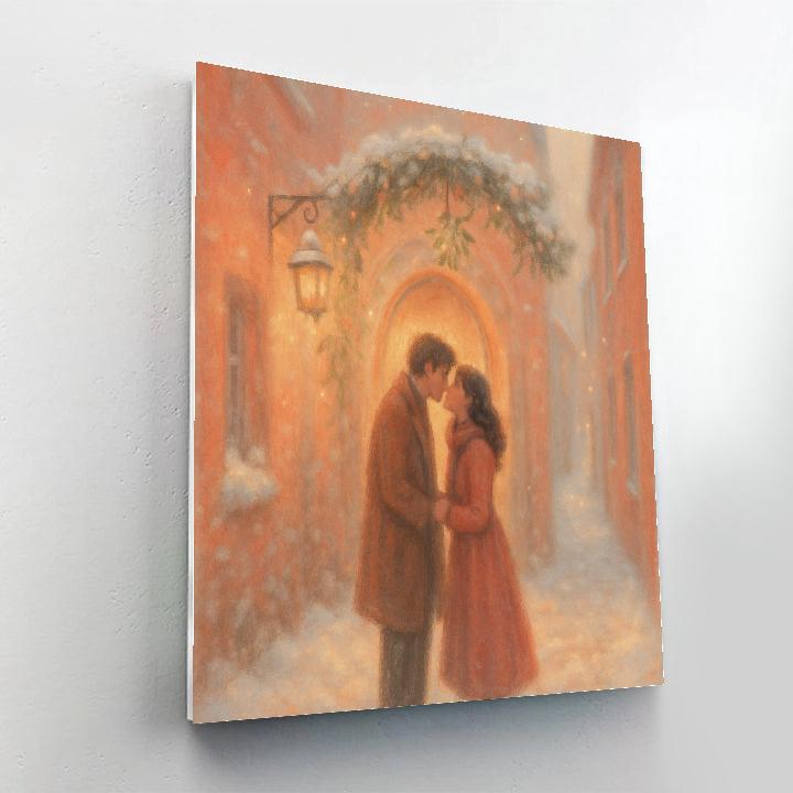 Mistletoe Alley Kiss paint by color