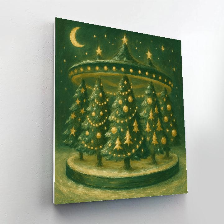 Carousel Of Evergreen Dreams Number painting