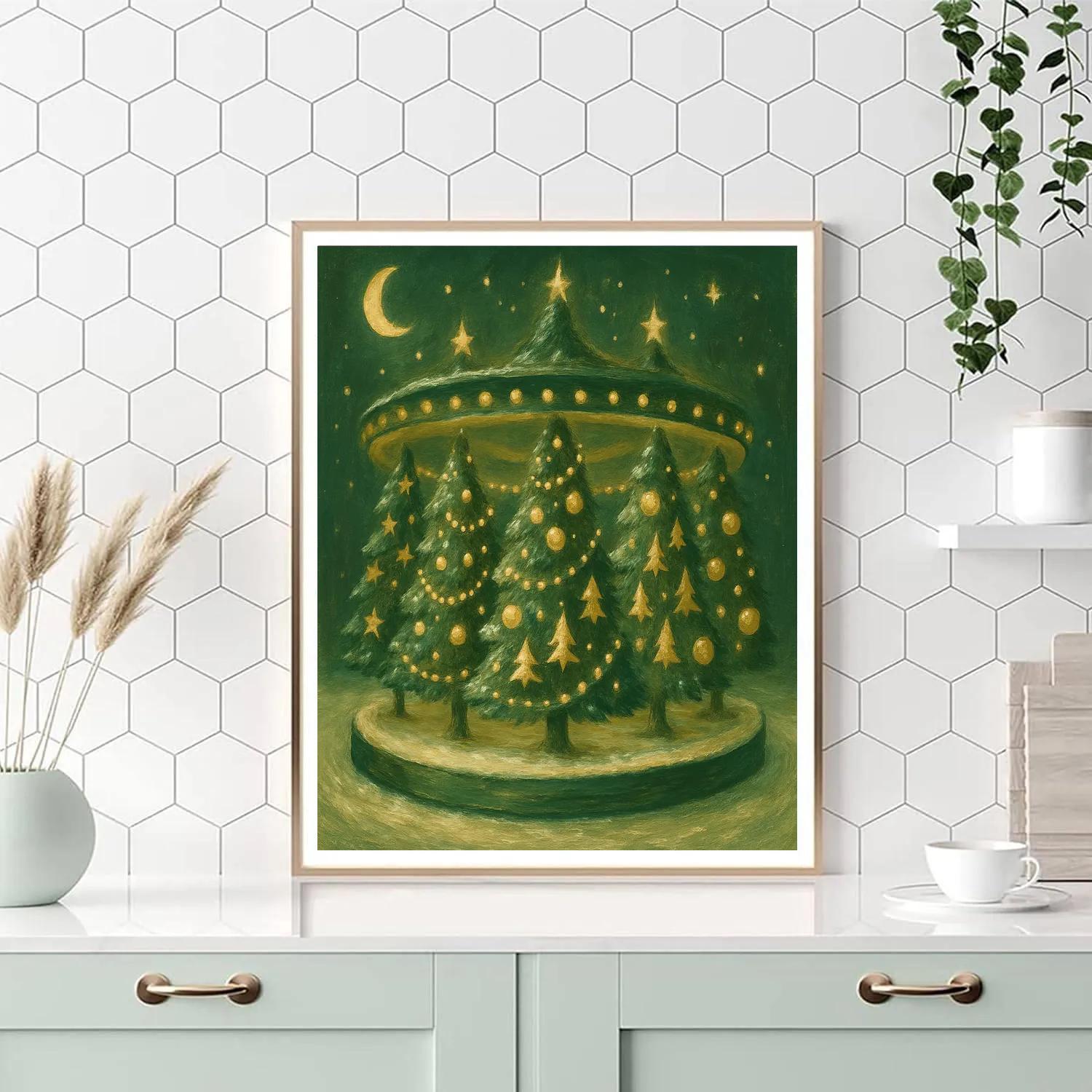 Carousel Of Evergreen Dreams Number painting