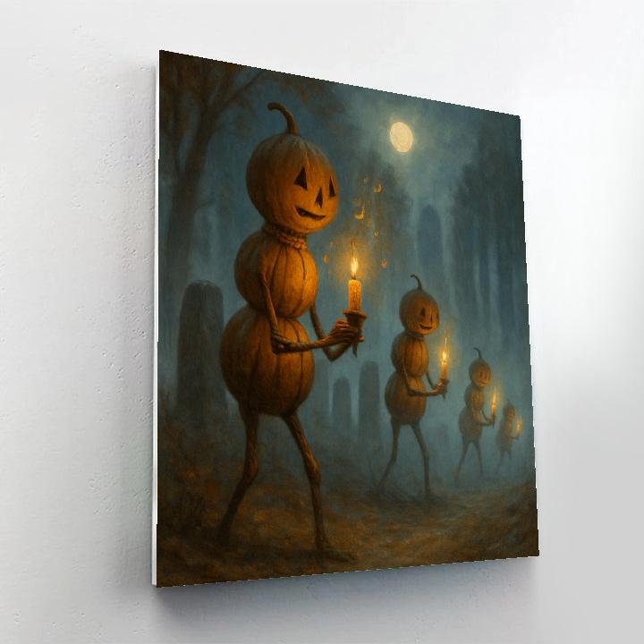 The Candlelit Hollowmen Paint by numbers kits