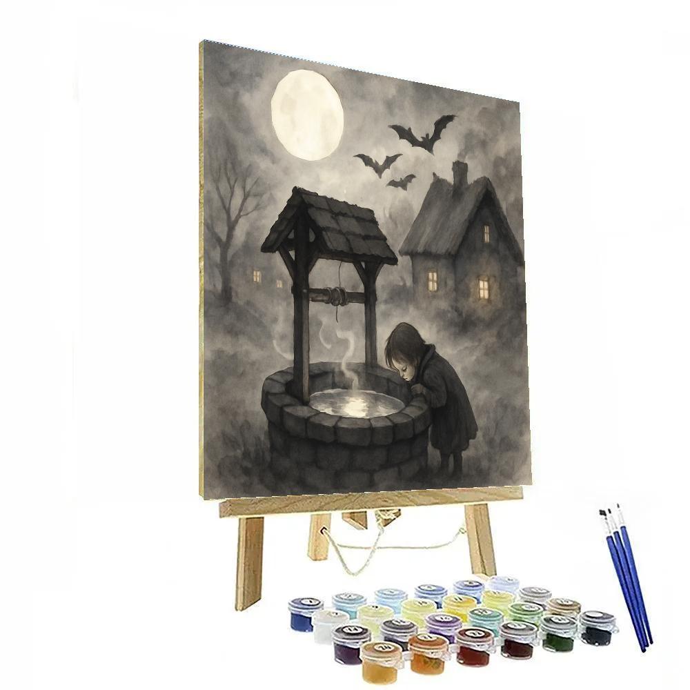 The Moon Well At Thatch Lane Painting by numbers kit