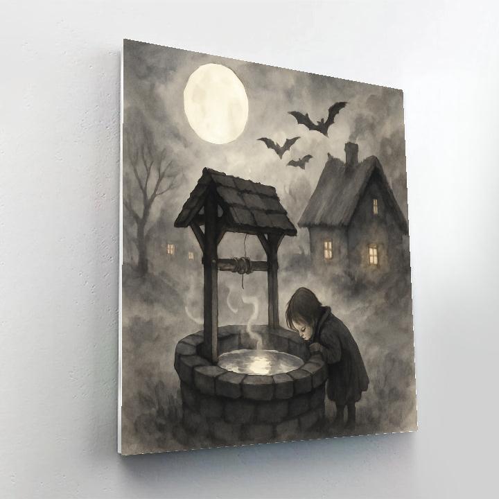 The Moon Well At Thatch Lane Painting by numbers kit