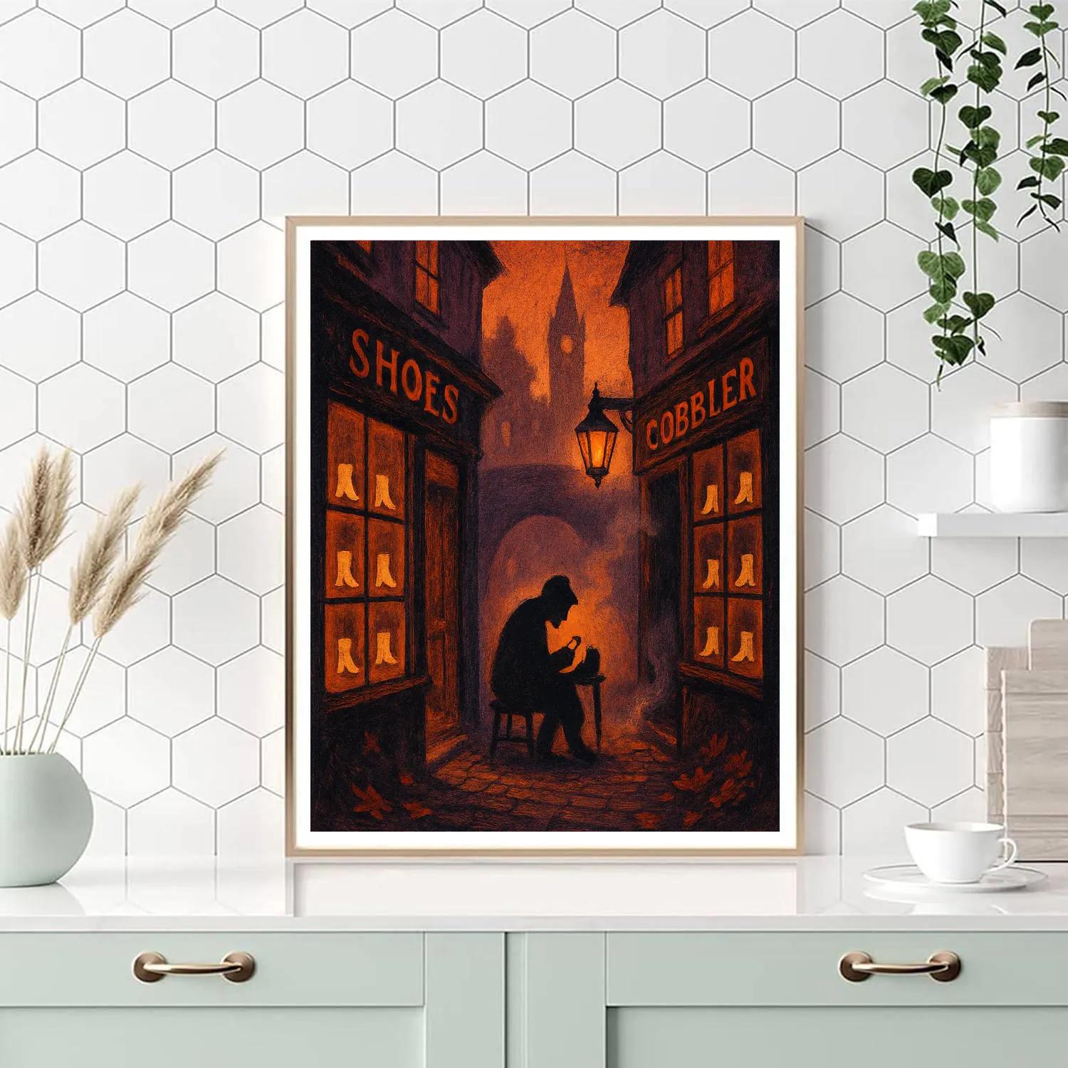 The Shrouded Cobbler Lane Paint by numbers art