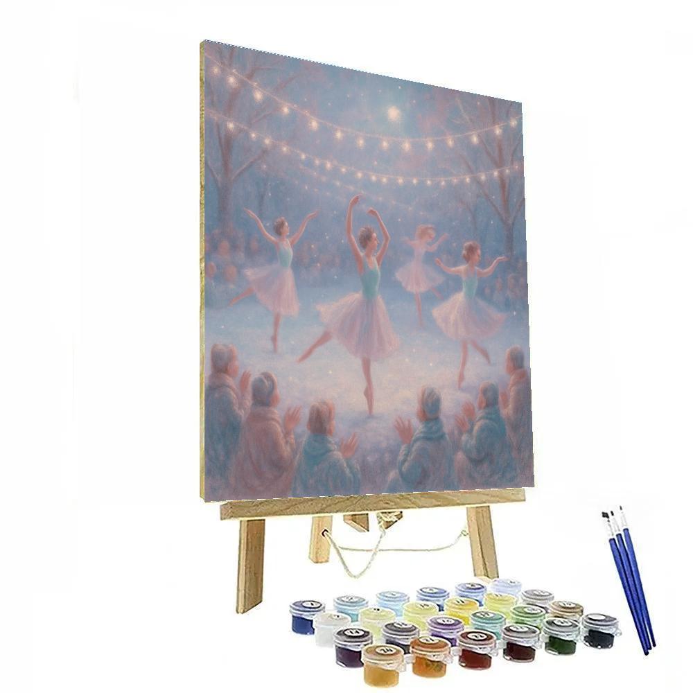 Snowflake Ballet Stage Number painting