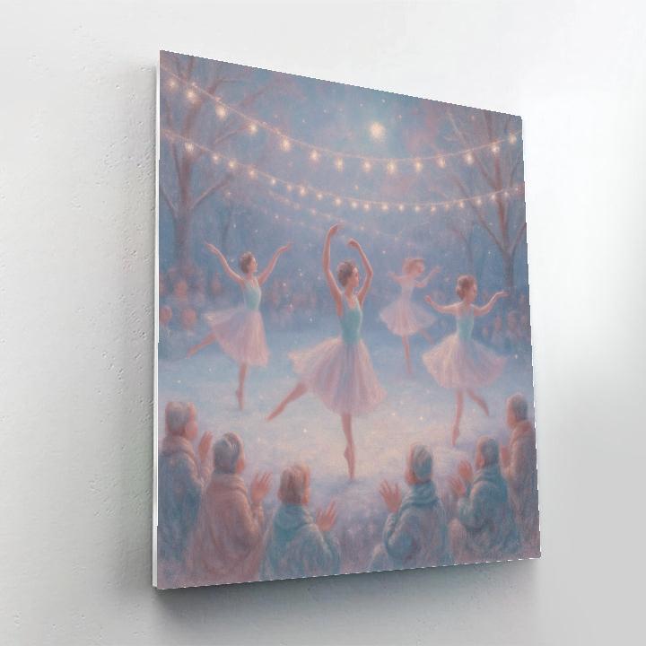 Snowflake Ballet Stage Number painting