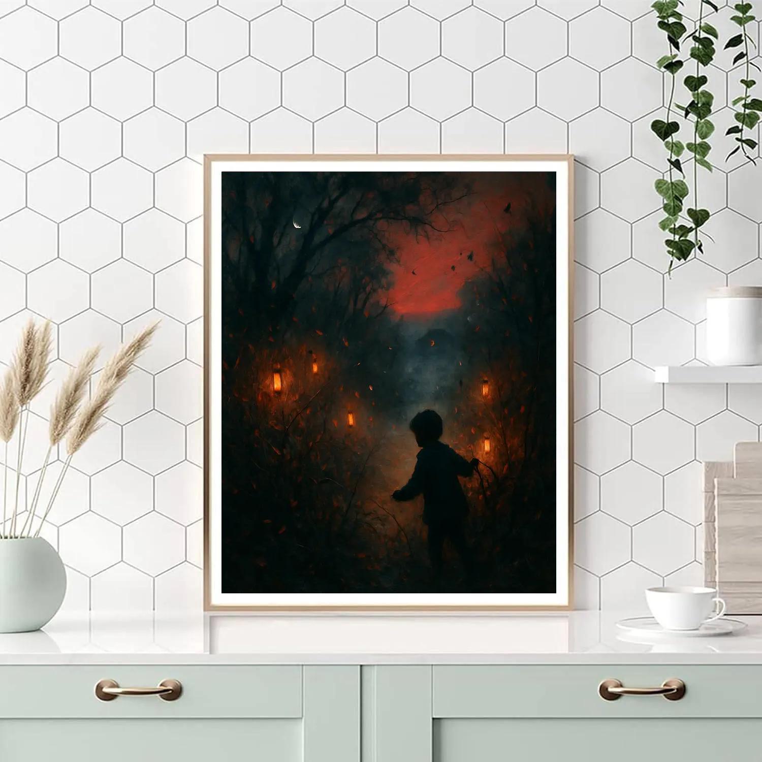 The Luminous Thicket paint by color
