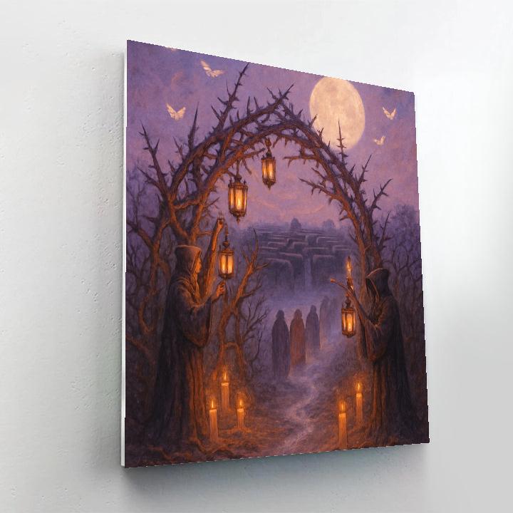 The Candle Keepers Of Bramblegate Numbered painting kits