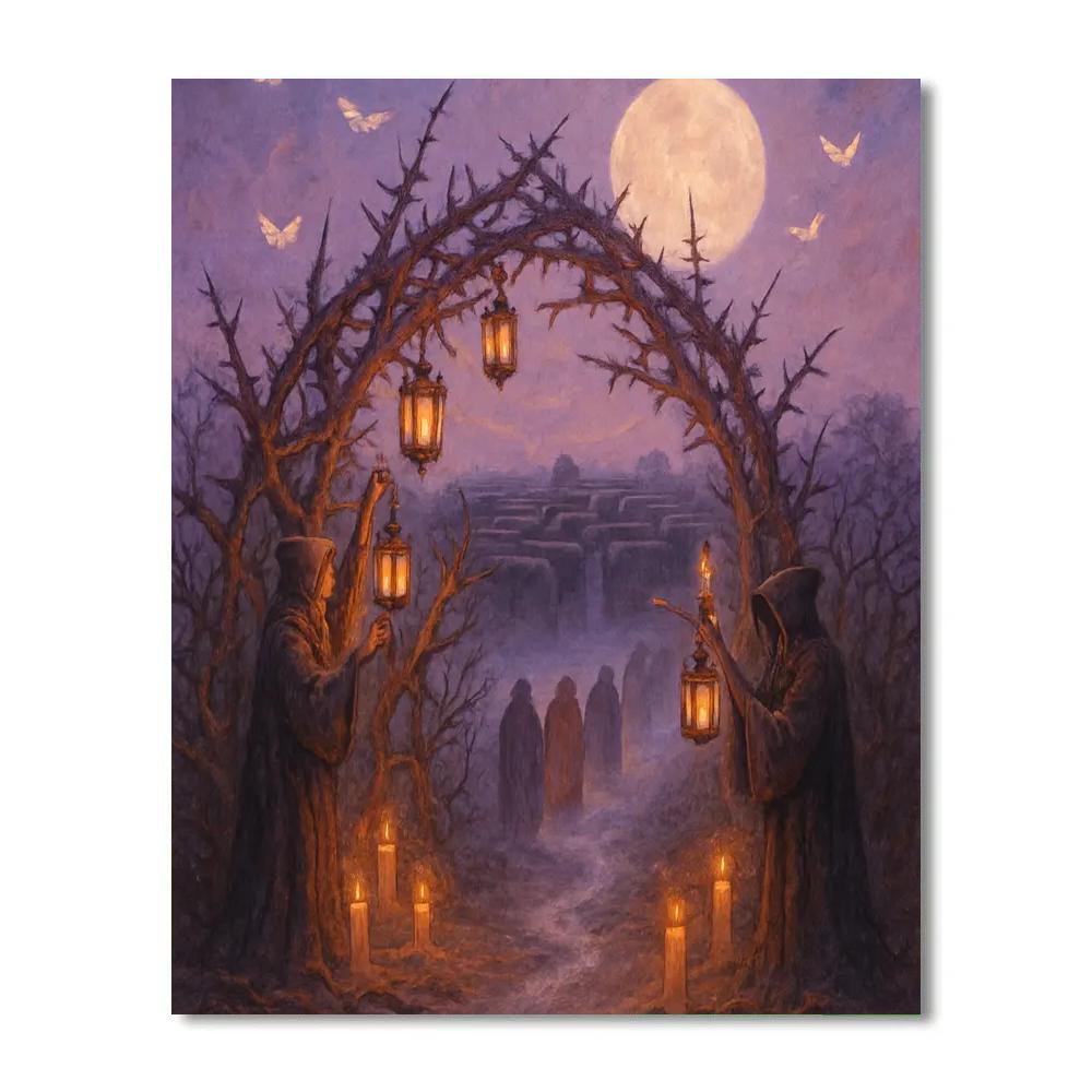 The Candle Keepers Of Bramblegate Numbered painting kits