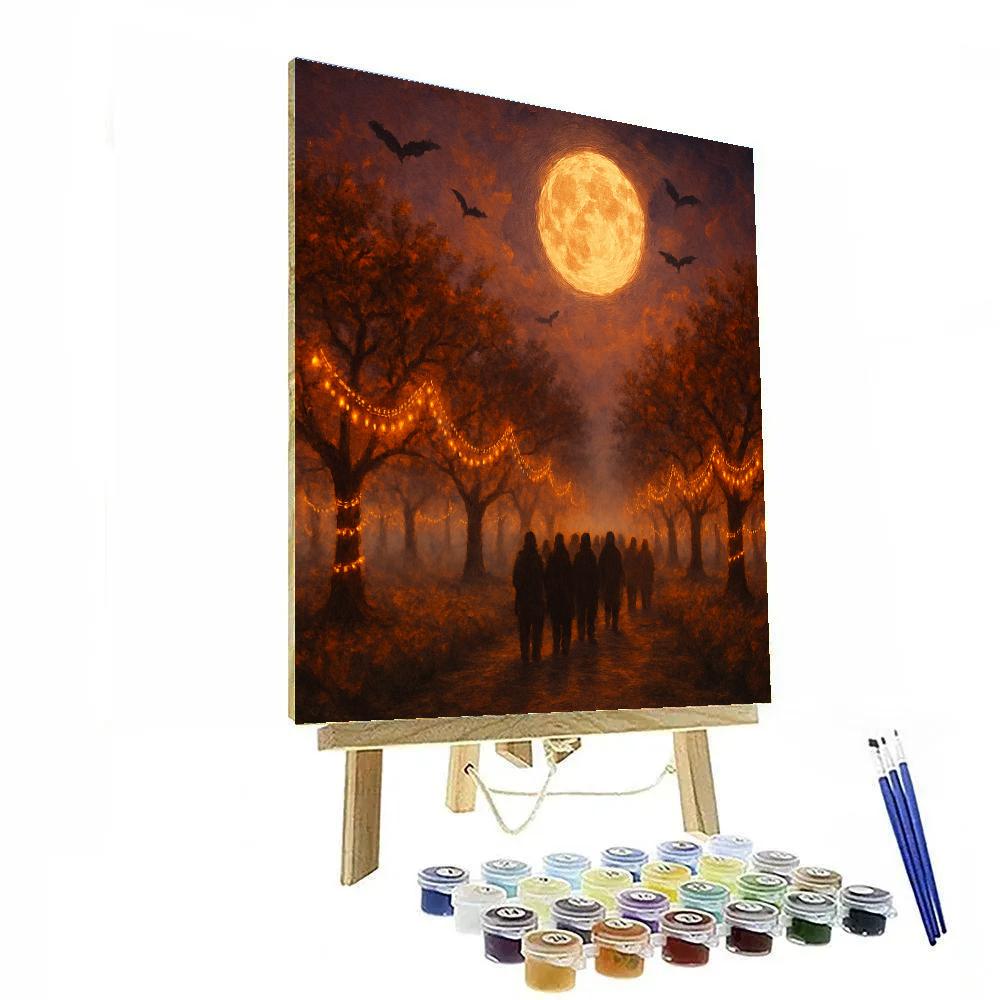 The Moonlit Beacon Orchard paint by color