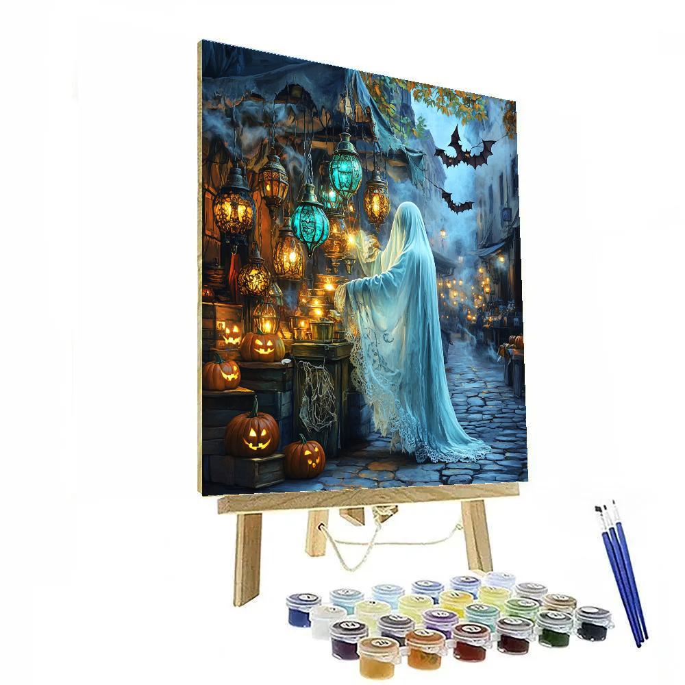 Haunted Lantern Market Numbered painting kits