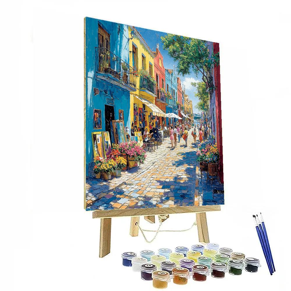 Caminito Color Walk La Boca Buenos Aires Argentina paint by number