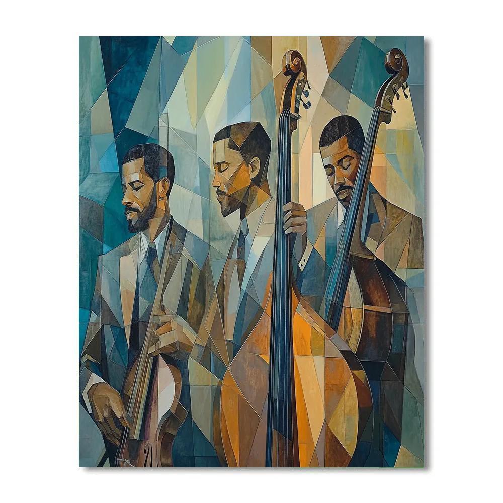 Picasso Inspired Abstract Musicians paint by color