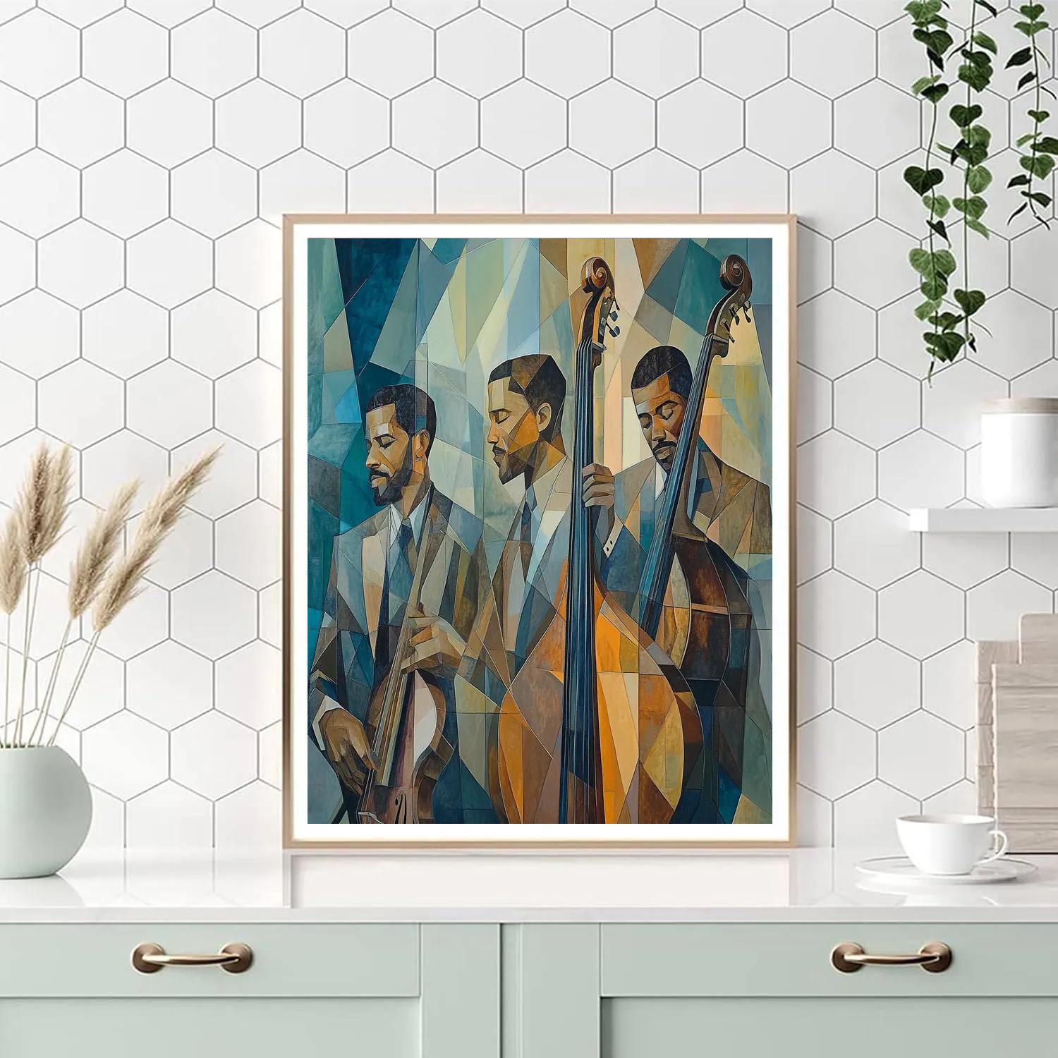 Picasso Inspired Abstract Musicians paint by color