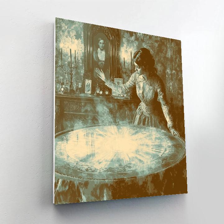 Victorian Séance Haunted Parlor DIY paint by numbers