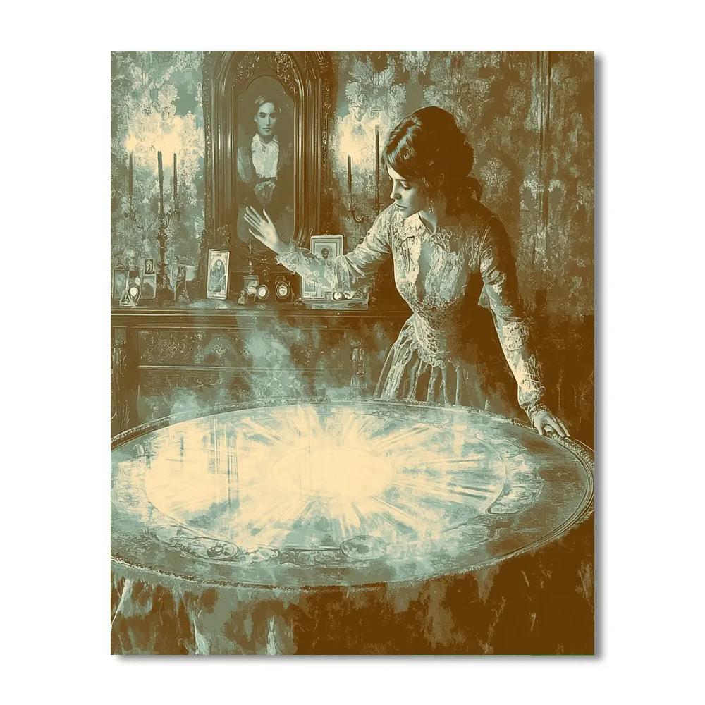 Victorian Séance Haunted Parlor DIY paint by numbers