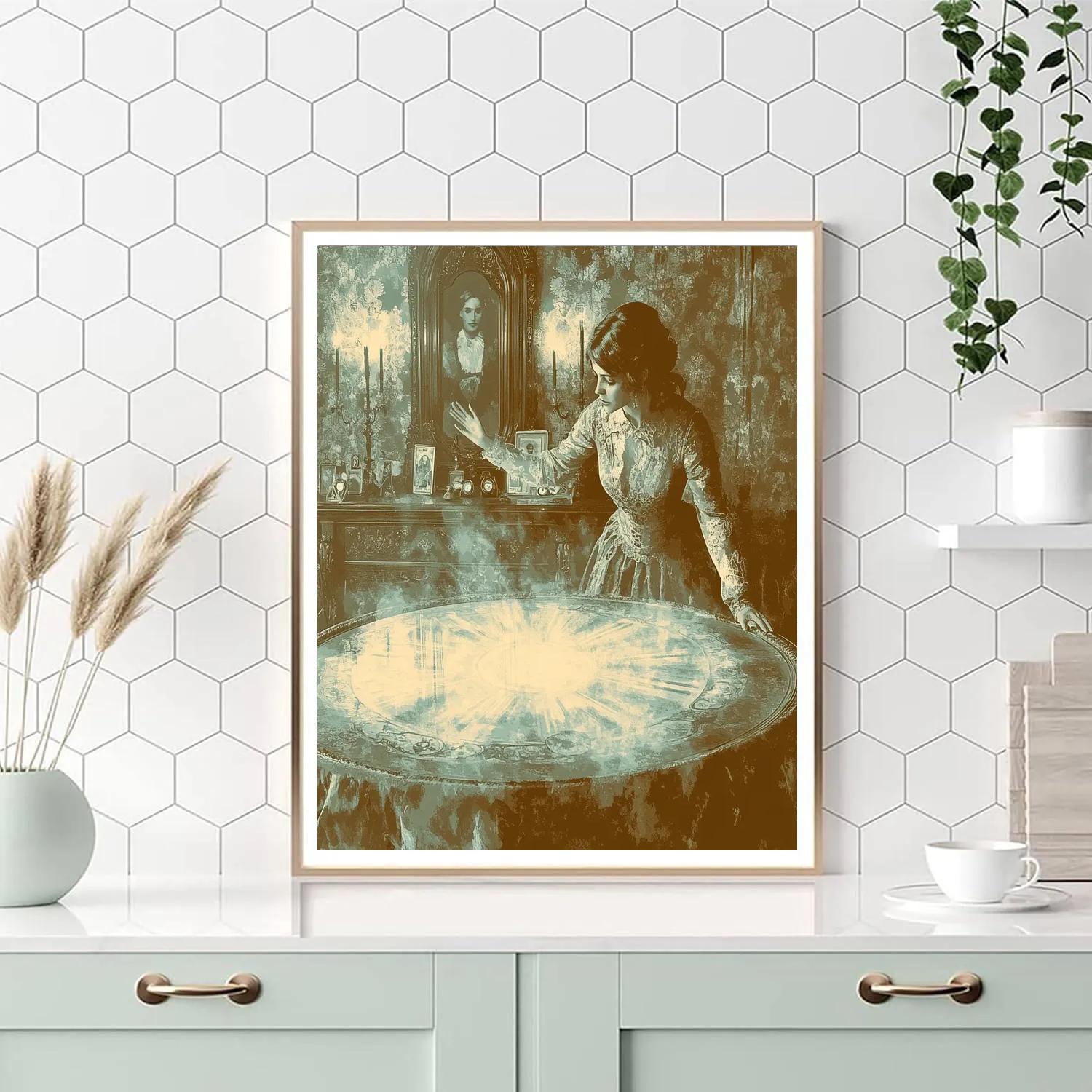 Victorian Séance Haunted Parlor DIY paint by numbers