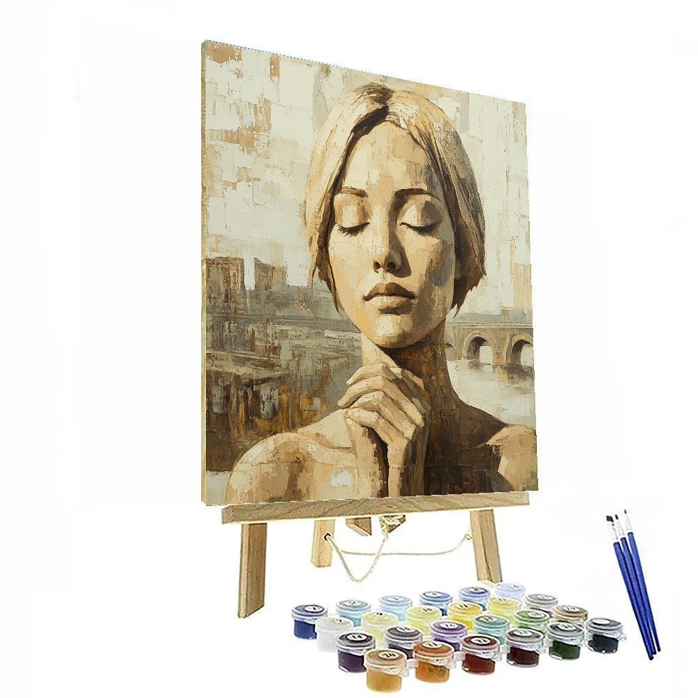 Leonardo Da Vinci Inspired Renaissance Portrait DIY paint by numbers