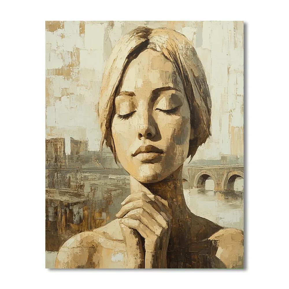 Leonardo Da Vinci Inspired Renaissance Portrait DIY paint by numbers