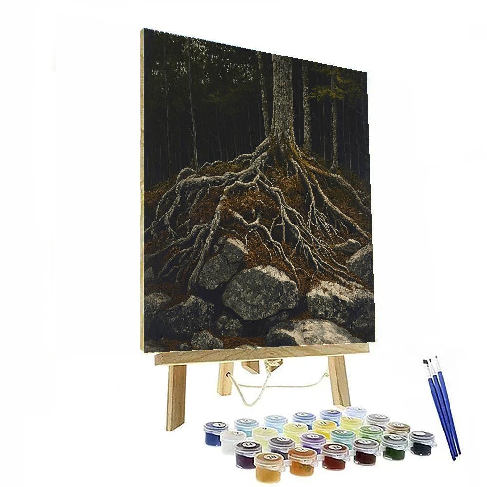 Arthur Lismer Inspired Tangled Roots And Forest Floor Paint by numbers kits