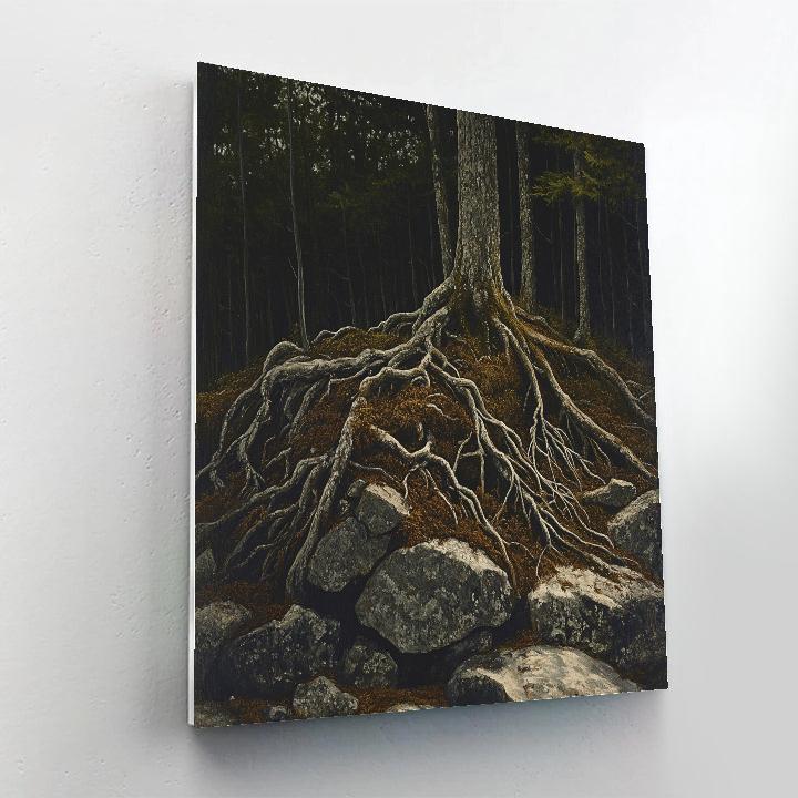 Arthur Lismer Inspired Tangled Roots And Forest Floor Paint by numbers kits