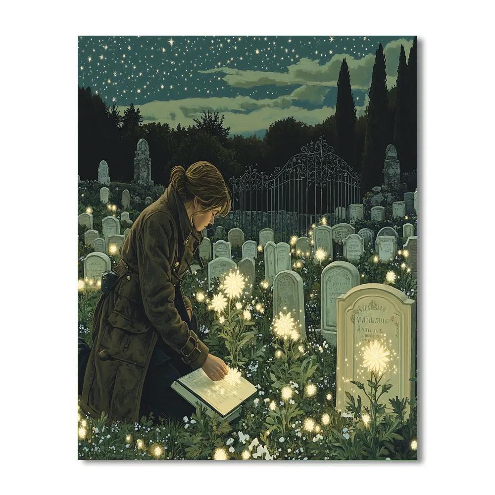 Graveyard Botanist Haunted Edition Painting by numbers kit