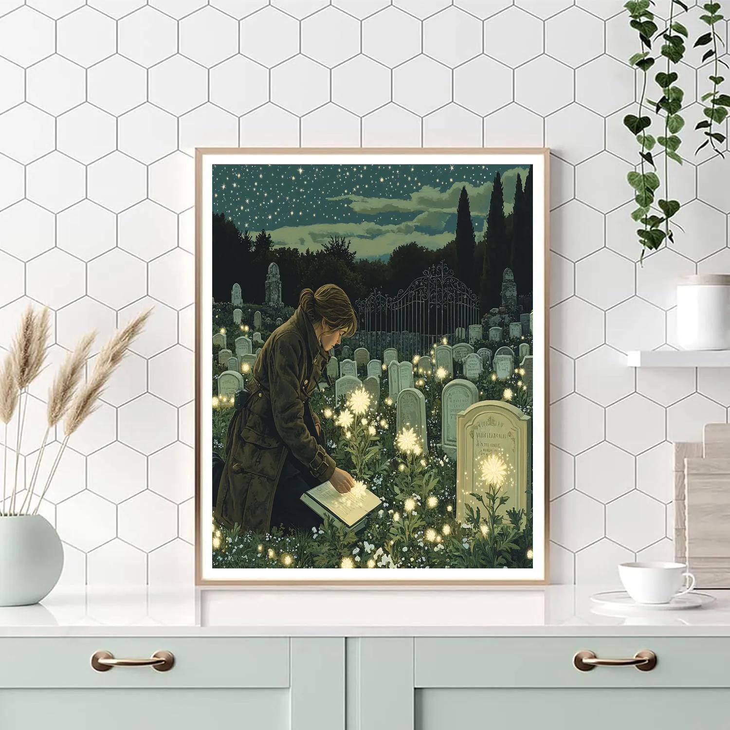 Graveyard Botanist Haunted Edition Painting by numbers kit
