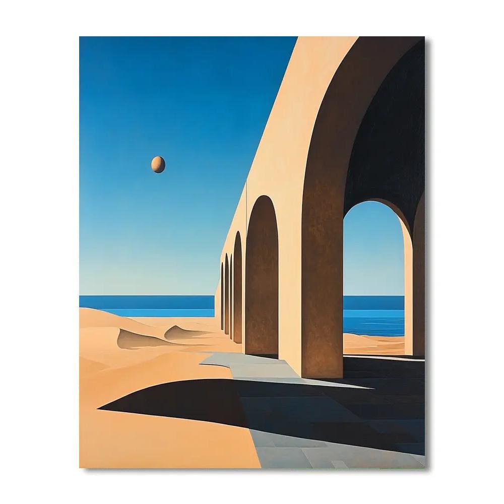 Salvador Dali Inspired Desert Dreams paint by number