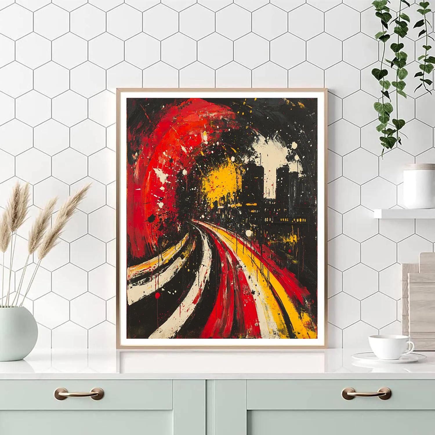 Jackson Pollock Inspired Urban Energy DIY paint by numbers