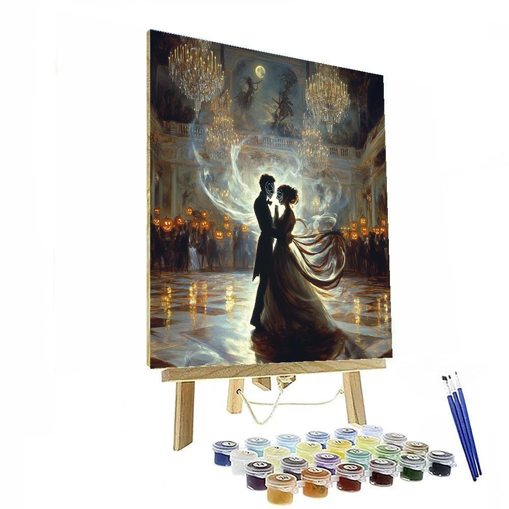 Masked Masquerade Haunted Ball Number painting