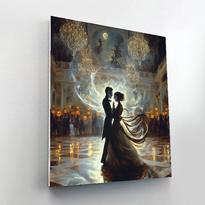 Masked Masquerade Haunted Ball Number painting