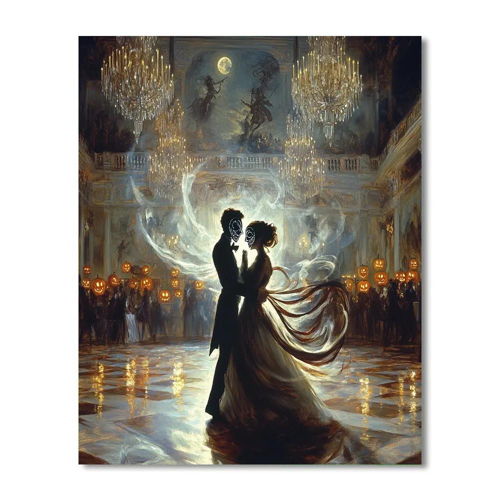 Masked Masquerade Haunted Ball Number painting