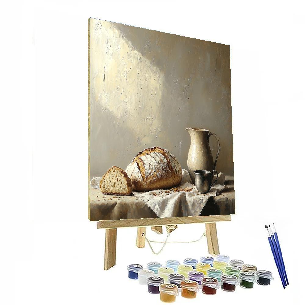 Diego Velázquez Inspired Bread Wine And Ceramic Harmony DIY paint by numbers