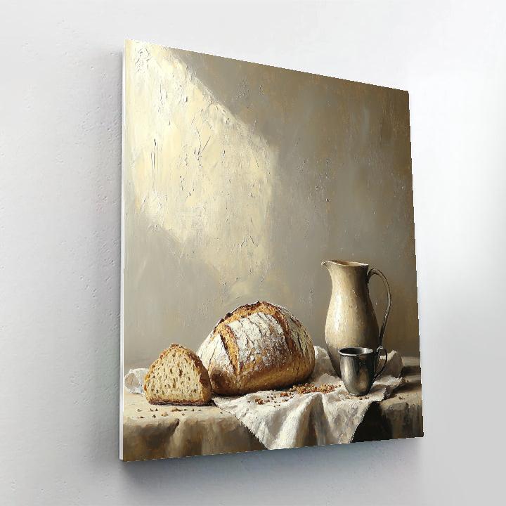 Diego Velázquez Inspired Bread Wine And Ceramic Harmony DIY paint by numbers
