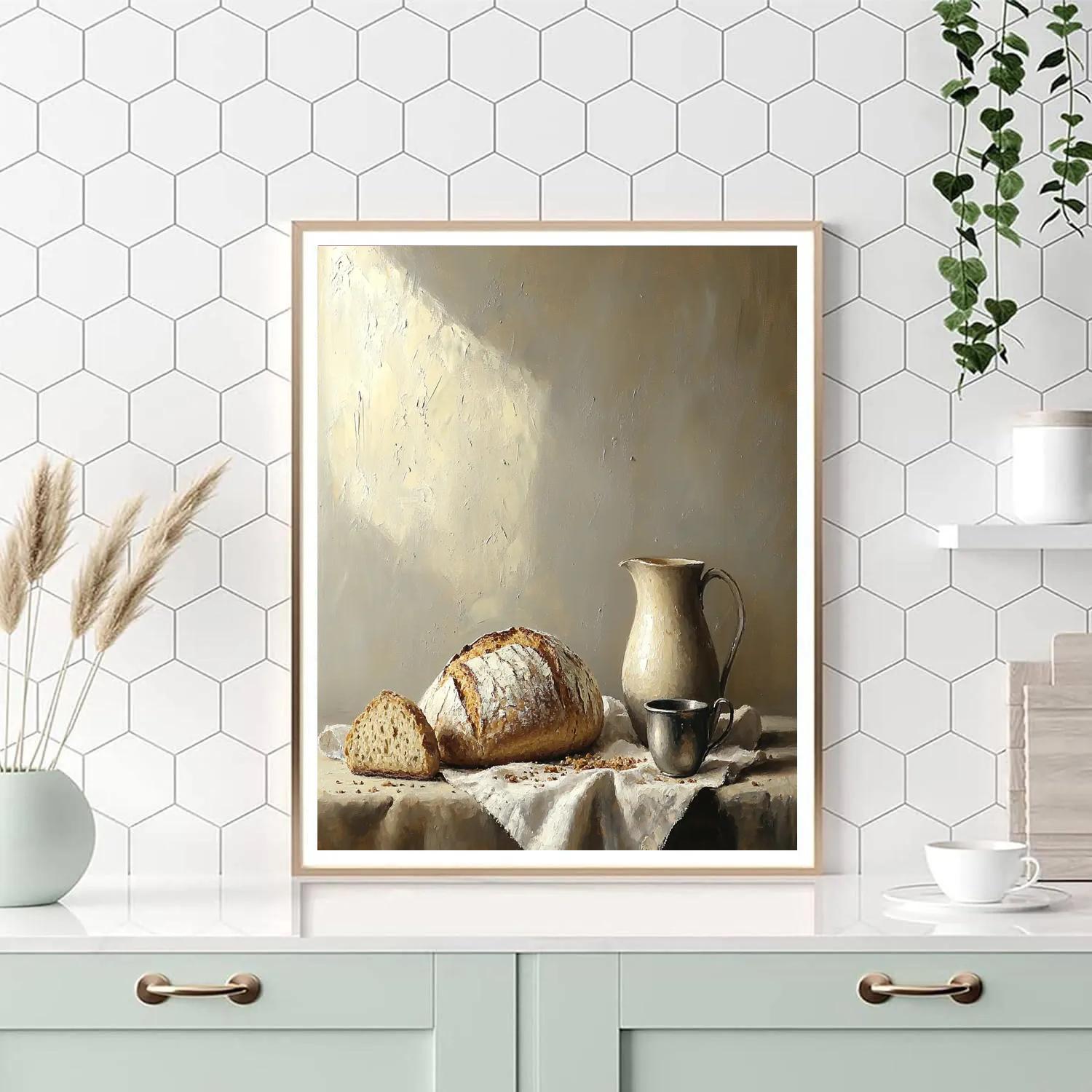 Diego Velázquez Inspired Bread Wine And Ceramic Harmony DIY paint by numbers