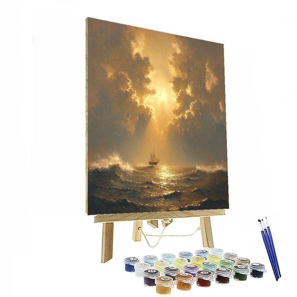 JMW Turner Inspired Storm At Sea DIY paint by numbers