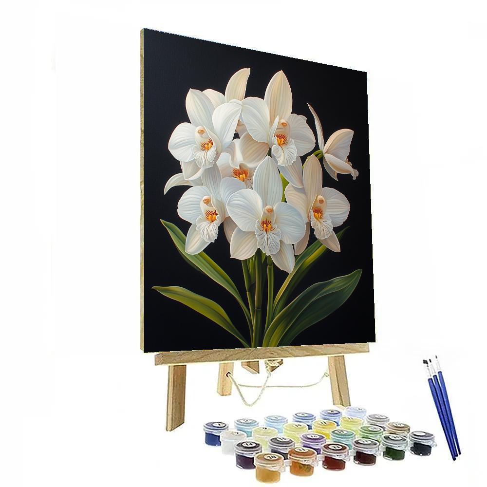 Caravaggio Inspired Moonlit Orchid Grove painting number kit