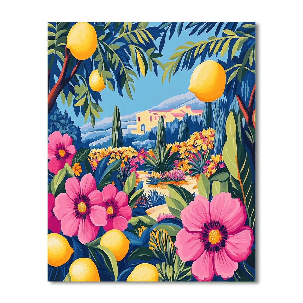 Henri Matisse Inspired Joyful Garden paint by color