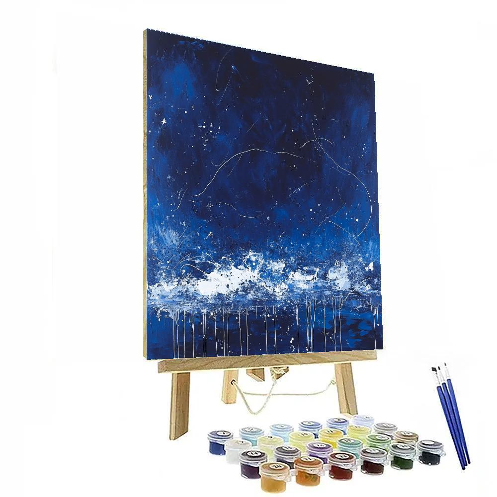 Jackson Pollock Inspired Celestial Storm Of Drips DIY paint by numbers