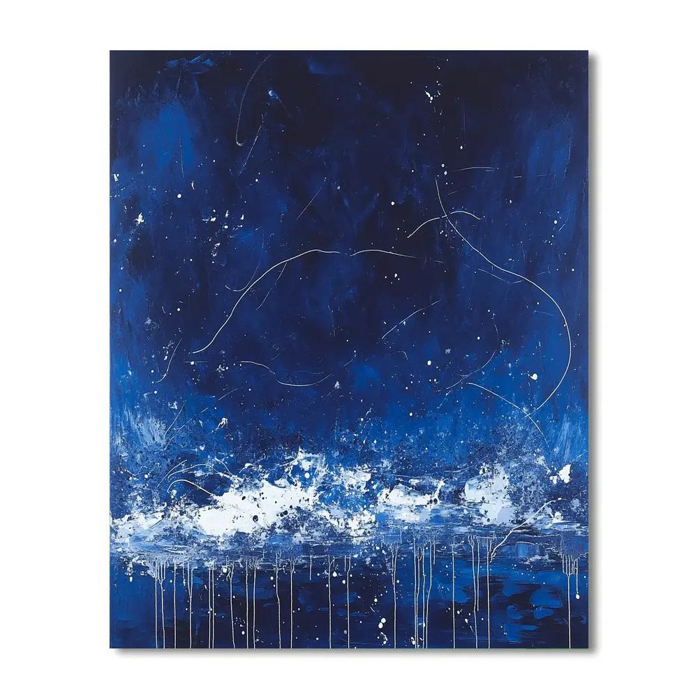 Jackson Pollock Inspired Celestial Storm Of Drips DIY paint by numbers