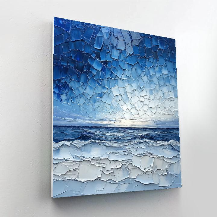 Jean-Paul Riopelle Inspired Shimmering Northern Sky Paint by numbers kits