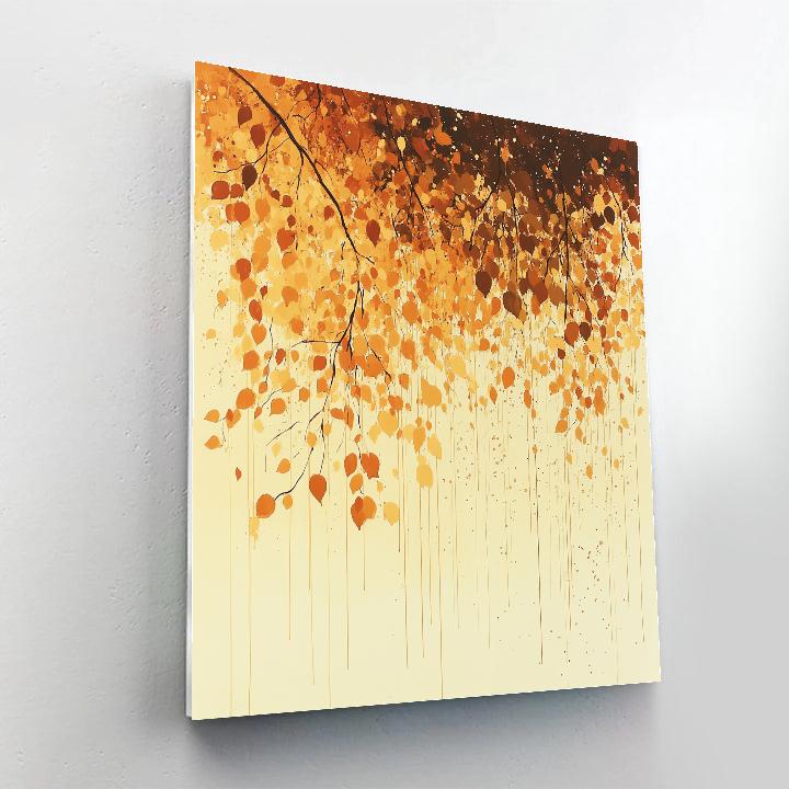 Jackson Pollock Inspired Autumnal Web Of Drips Painting by numbers kit