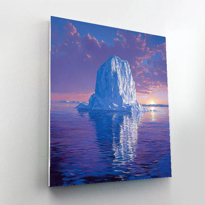 Lawren Harris Inspired Glacial Monolith Paint by numbers art