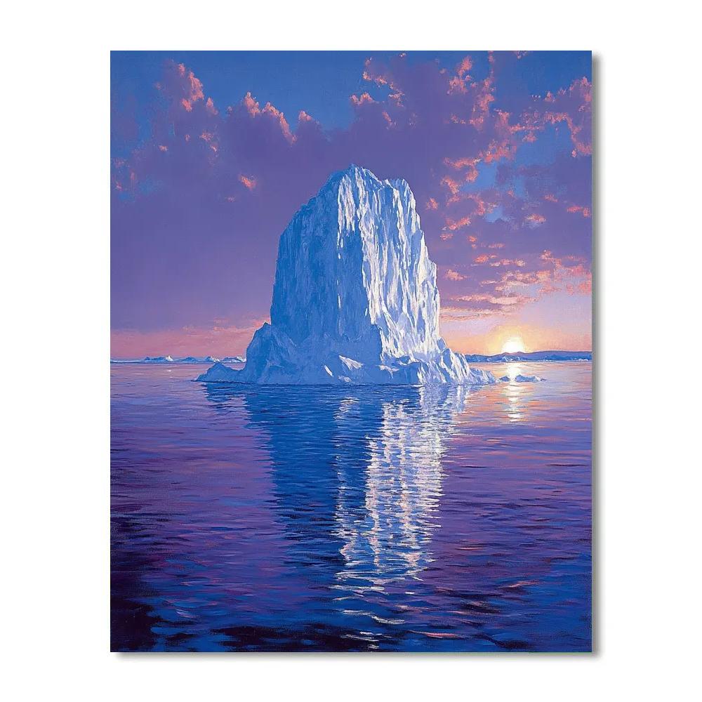 Lawren Harris Inspired Glacial Monolith Paint by numbers art