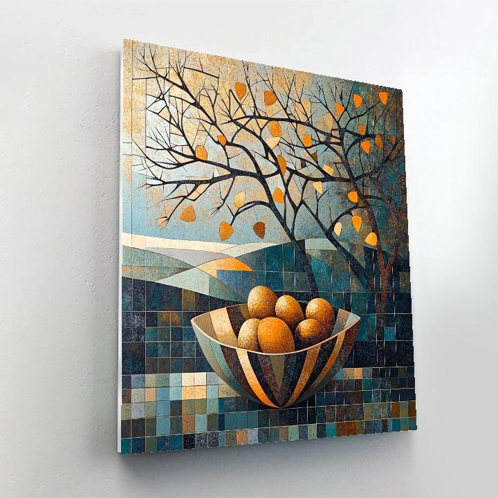 Pablo Picasso Inspired Fractured Orchard Still Life Painting by numbers kit