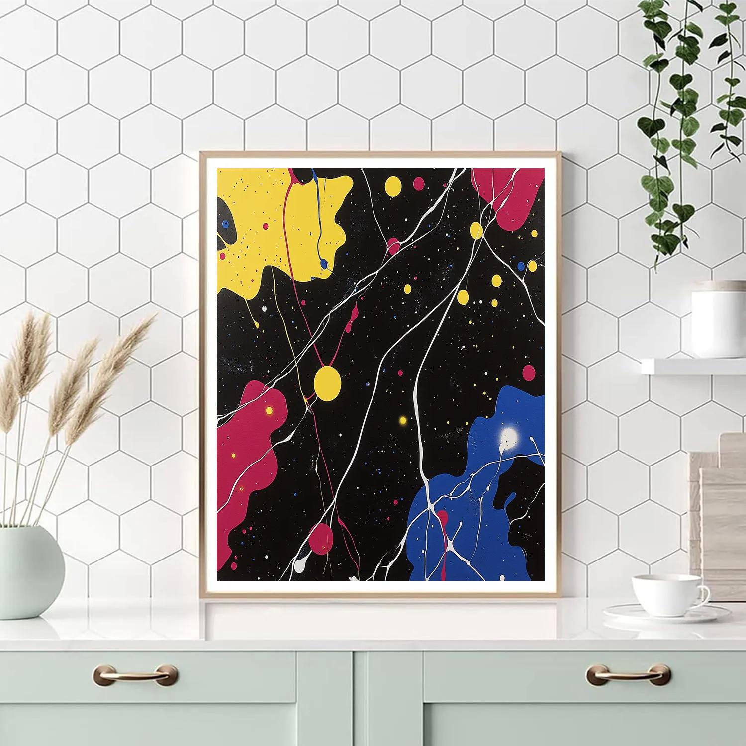 Jackson Pollock Inspired Electric Field Of Color Painting by numbers kit