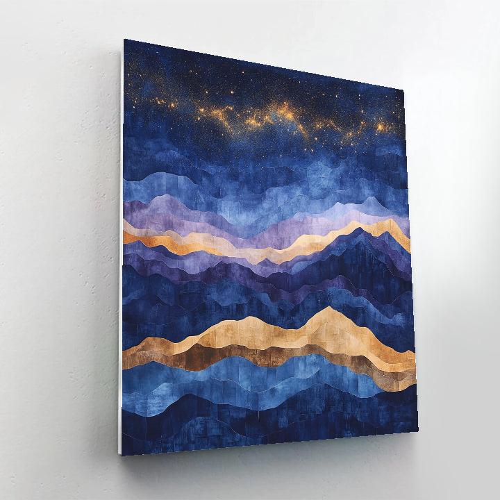 Paul Cézanne Inspired Mountain Nebula Study Numbered painting kits