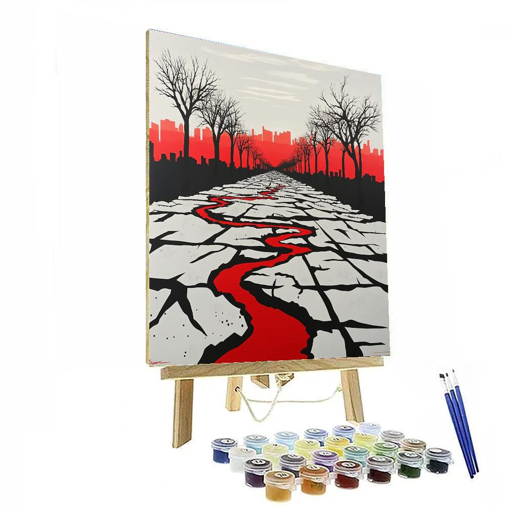 Banksy Inspired Environmental Collapse Painting by numbers kit