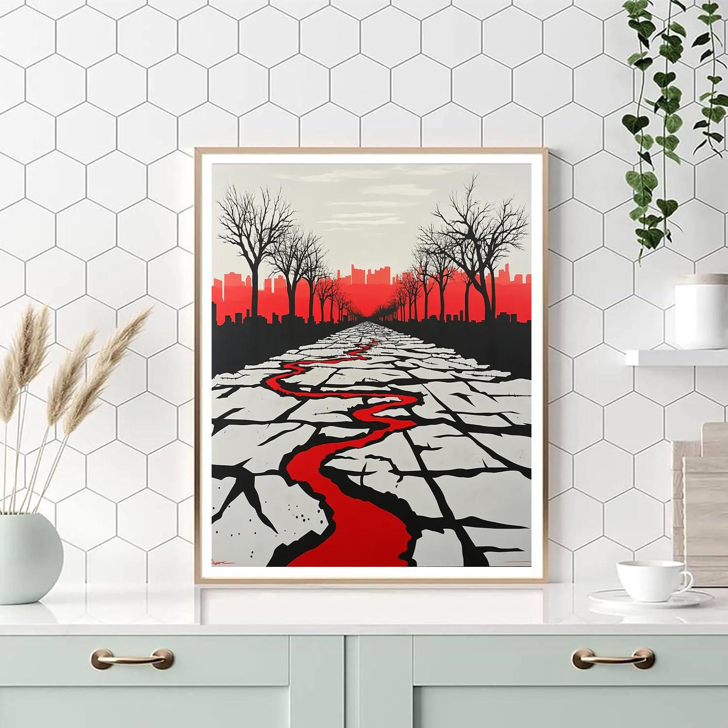 Banksy Inspired Environmental Collapse Painting by numbers kit