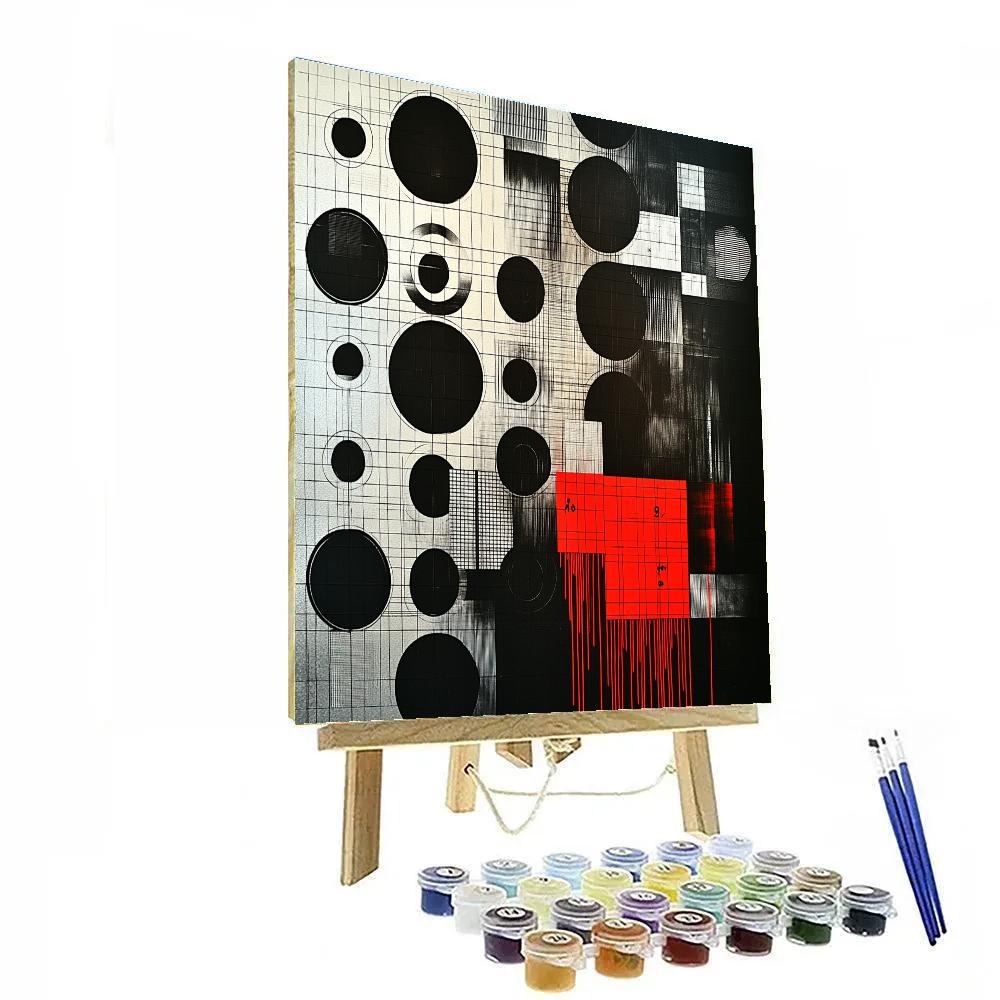 Banksy Inspired Surveillance State Number painting