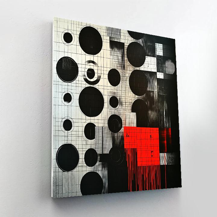 Banksy Inspired Surveillance State Number painting